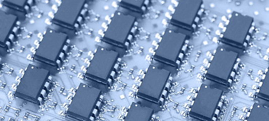 Image showing Close up of computer chip 