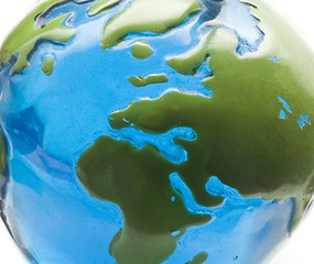 Image showing blue and green globe 