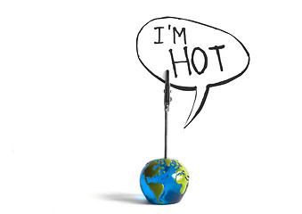 Image showing the world is hot