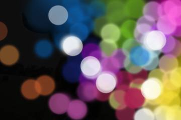 Image showing Blurred decoration lights 