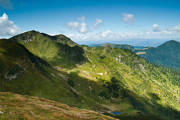 Image showing Carpathian mountains: Beautiful landscape in summer