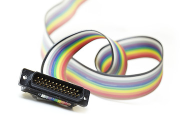 Image showing colorful network cable 