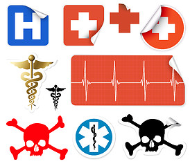 Image showing Set of various vector medical symbols