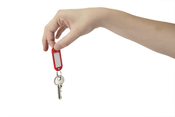 Image showing Handing over the keys 