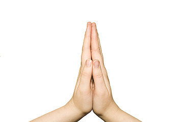 Image showing Praying hands