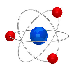 Image showing Atom symbol. Vector.