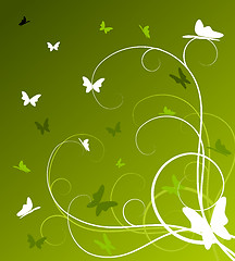 Image showing Abstract spring floral background 