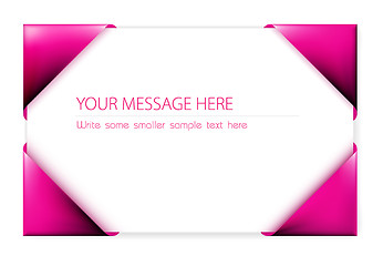 Image showing Business card in the pink card holder