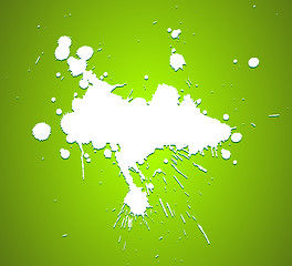 Image showing Grunge background with splats 