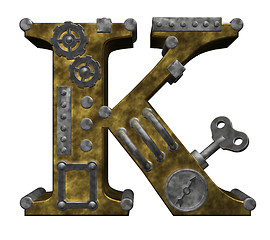 Image showing steampunk letter k