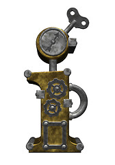 Image showing steampunk letter i