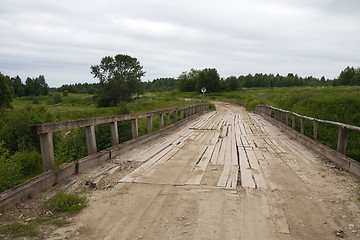 Image showing wooden bridge