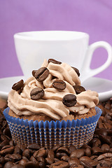 Image showing Cupcake and espresso