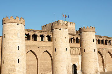 Image showing Aljaferia Palace in Zaragoza, Spain