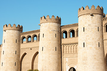 Image showing Aljaferia Palace in Zaragoza, Spain