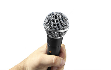 Image showing  Microphone on a white background