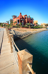 Image showing Beautiful view to El Gouna architecture