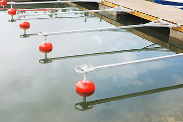 Image showing empty parking for boats 