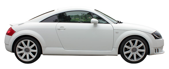 Image showing Small White Car