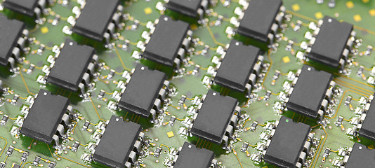 Image showing Close up of computer chip 