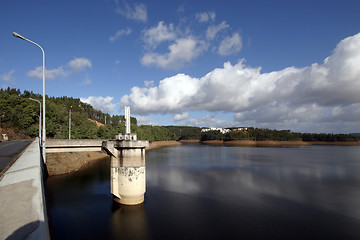 Image showing nice barrage in Portugal, electricity & energy concept