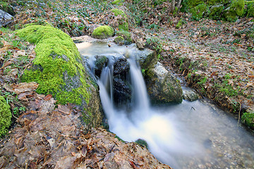 Image showing Flowing water the river in Portugal