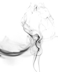 Image showing smoke black and white, color smoke, abstract photo
