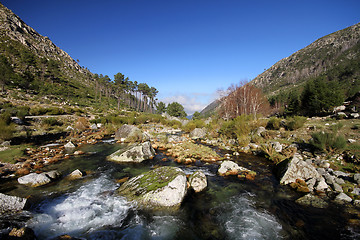 Image showing Flowing water the river in Portugal