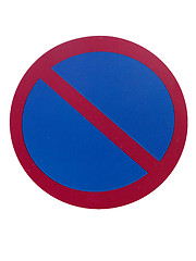 Image showing Forbidden sign for traffic 
