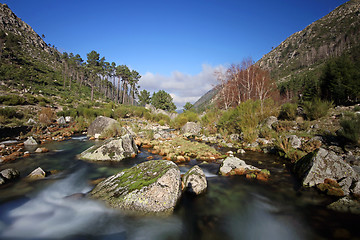 Image showing Flowing water the river in Portugal