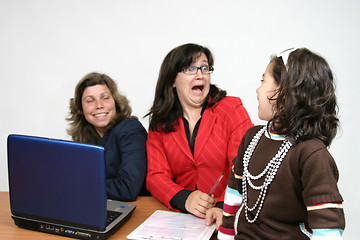 Image showing woman businessteam with laptop