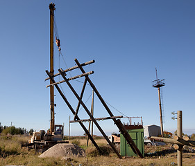 Image showing Dismantling of bearing power line