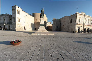 Image showing Square in front the sea in Otranto