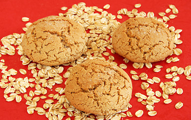 Image showing Oatmeal cookies