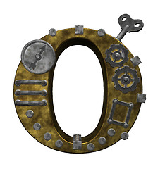 Image showing steampunk letter o