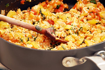 Image showing Risotto with vegetables