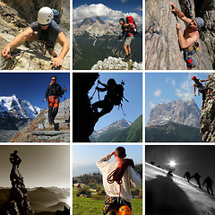 Image showing Mountain sport