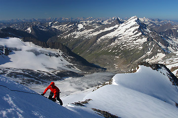 Image showing Mountain climbing