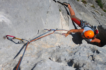 Image showing Rock climbing