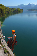 Image showing Rock climbing