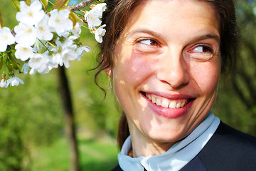 Image showing Spring portrait of young woman