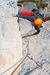 Image showing Rock climbing