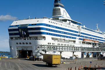 Image showing Scandinavian cruise ship