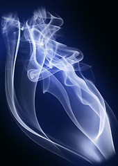 Image showing abstract smoke isolated on the black