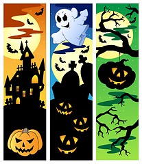 Image showing Halloween banners set 5