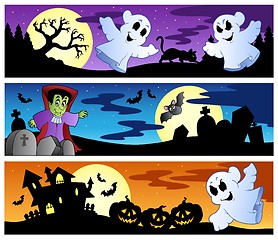 Image showing Halloween banners set 1