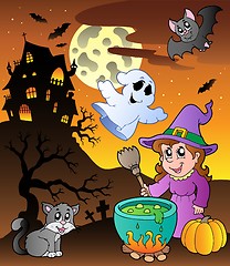 Image showing Scene with Halloween theme 1