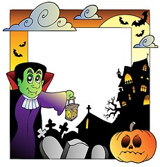Image showing Frame with Halloween topic 2