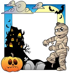 Image showing Frame with Halloween topic 3