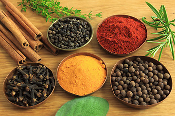 Image showing Spices and herbs